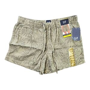 GAP Women's Tan Leaf Print Cargo Shorts